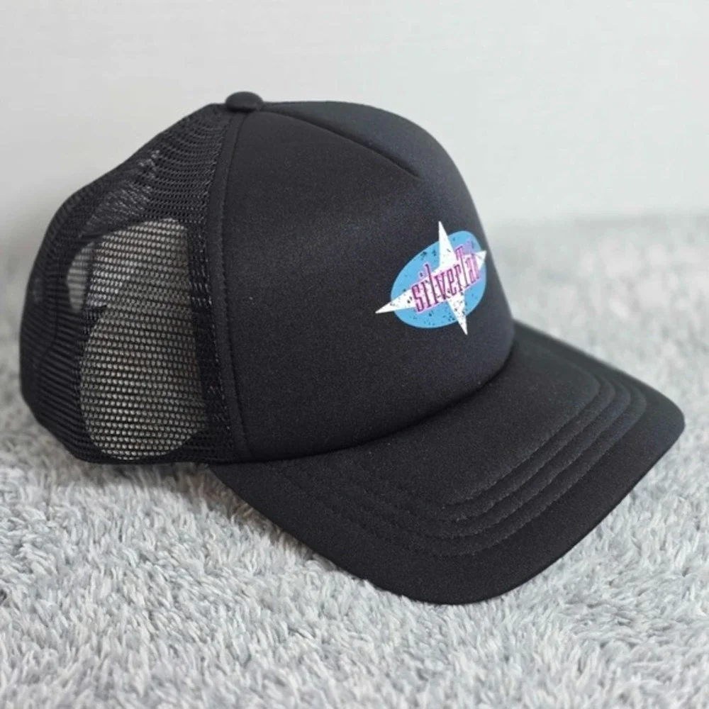 Levi's Silvertab Iconic Mesh Men's Trucker Adjustable Snapback Hat Cap Black NEW